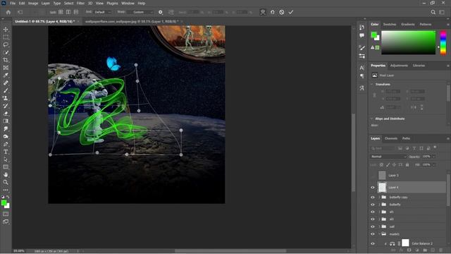 "human spirit" a cinematic photo manipulation speed art | photoshop Tutorial смотреть онлайн