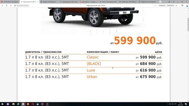 Самые доступные новые внедорожники в России!нива,уаз,рено ? только 4х4.цены и прайс листы 2021 год смотреть онлайн