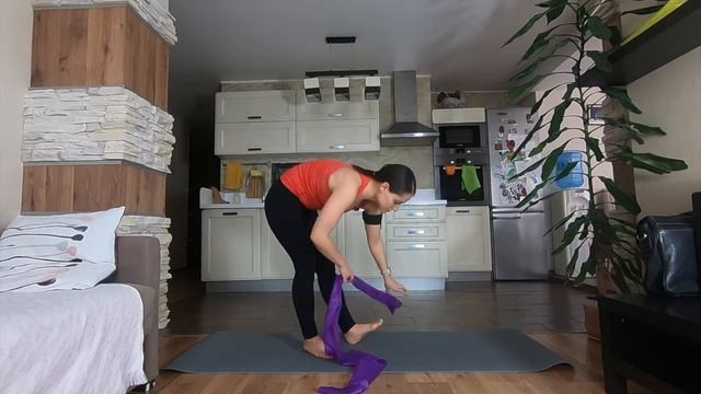 Пилатес тренировка с лентой смотреть онлайн