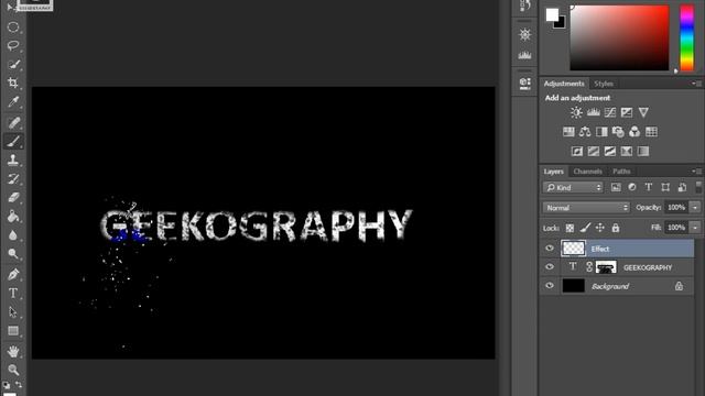 Exploding Text Effect -Tutorial Adobe Photoshop - English смотреть онлайн