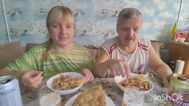 Готовлю креветки в сливочно-чесночном соусе/ пробуем первый раз смотреть онлайн