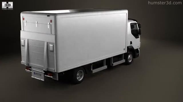 DAF LF Delivery Truck 2011 by 3D model store Humster3D.com смотреть онлайн