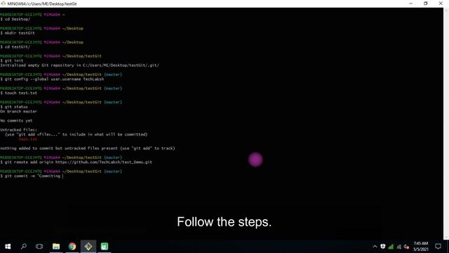Git installation in Windows & configuration with GitHub | TechLaksh | смотреть онлайн