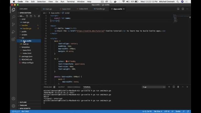 Building A Web App With Go & Svelte смотреть онлайн