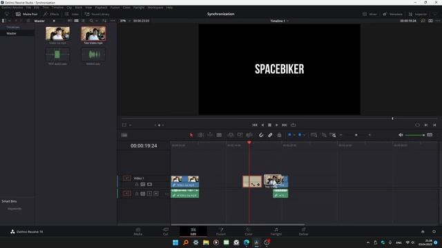 Синхронизация видео и аудио в DaVinci Resolve смотреть онлайн