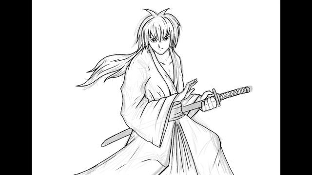 Doodle of Kenshin with Infinite Painter смотреть онлайн