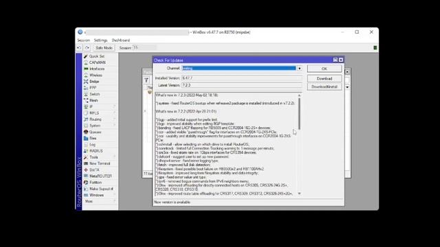 Cara Upgrade Mikrotik Dari Versi 6 Ke Versi 7 смотреть онлайн