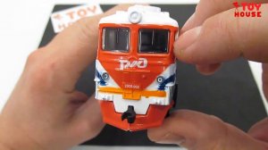 Модель поезда РЖД со светом и звуком. Масштаб H0 1/87 технопарк / ТойХаус