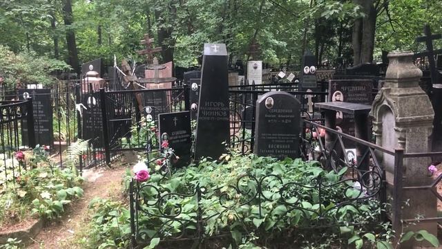 Могила поэта Игоря Чиннова (1909—1996), Ваганьковское кладбище смотреть онлайн