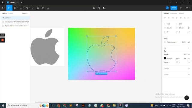 How To Make A Apple Logo In Figma #graphicdesign #appdesign