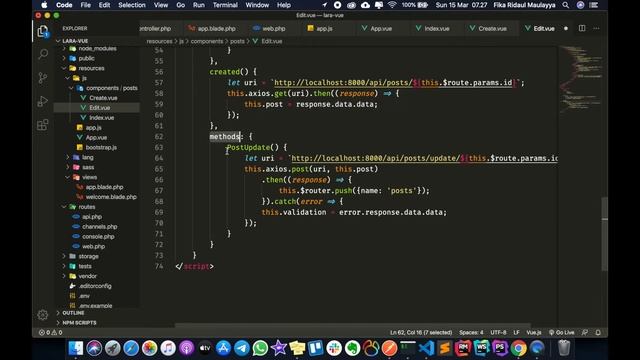 SPA Laravel & Vue JS - Bahasa Indonesia #7: Edit & Update Dengan Vue JS смотреть онлайн