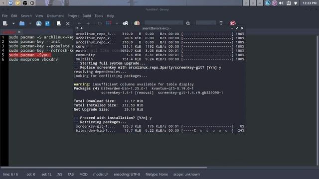 Virtual box error on arch linux. sudo /sbin/vboxconfig смотреть онлайн