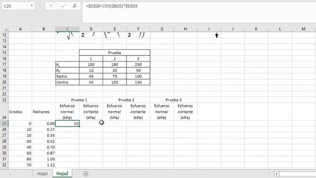 Círculos de Mohr y envolvente de falla | Excel paso a paso смотреть онлайн