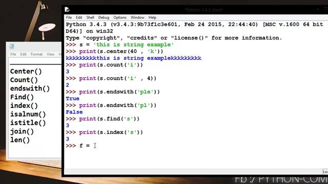 20 _ Python String Methods Part 2 (Arabic) смотреть онлайн