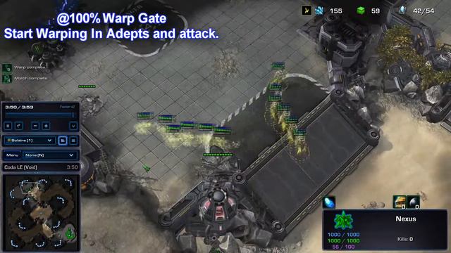 SC2:LotV Adept 5 gate All in смотреть онлайн