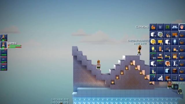 Blockheads 1.6 - Healing pool trick, heal w/o food! смотреть онлайн