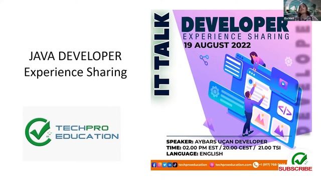 Everthing About Being A Java Developer | IT Talk | TechPro Education смотреть онлайн