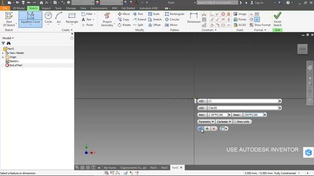 Trigonometric Functions (Sin, Cos, Tan, Cot) in Autodesk Inventor смотреть онлайн