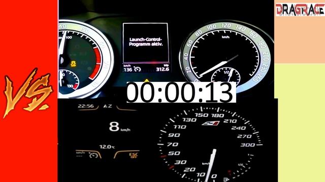Seat Leon Cupra 280 HP VS Skoda Superb 280 HP Acceleration DRAGRACE 0 -250 km/h смотреть онлайн