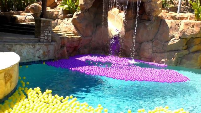 Filling Our Pool With 30,000 Ball Pit Balls!!! смотреть онлайн