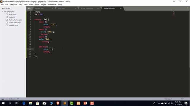 Part 12: Switch Case in PHP | Abdus Sattar Bhuiyan смотреть онлайн