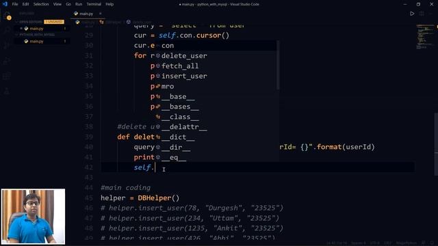 Python with MySQL database in one video with Project смотреть онлайн
