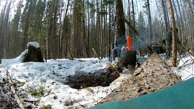 Весна полным ходом. Завез трубы на печь. Вывожу металл!!! смотреть онлайн
