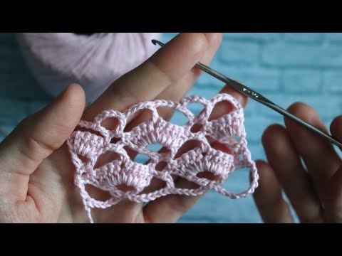 КРУПНЫЙ ажурный узор крючком смотреть онлайн