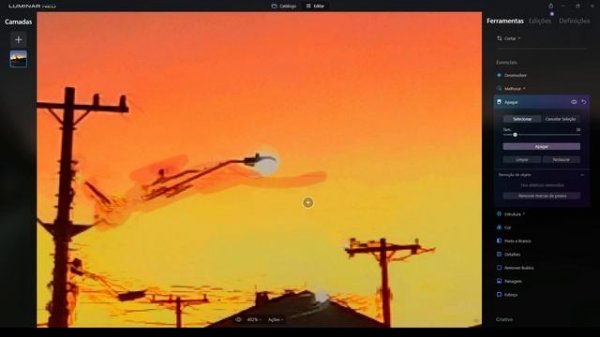 luminar neo tutorial - luminar neo review - Remove Powerlines AI