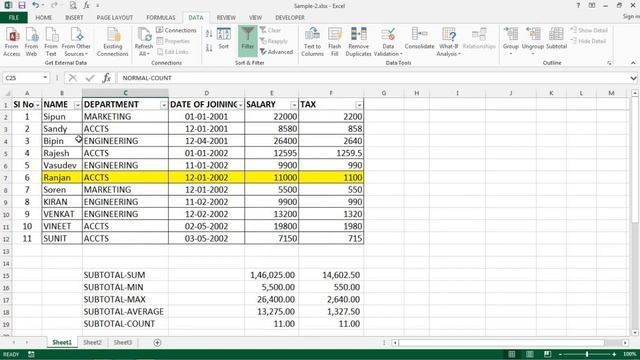 Excel Learning | CA/CMA/CS/Other Student | Sorting, Filtering & Subtotal. #Exceltips #Subtotal смотреть онлайн
