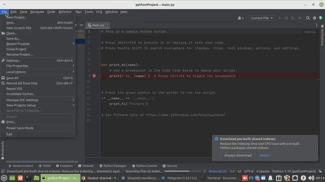 Cara Setting Pycharm Agar Menggunakan Python 3 di Linux Mint 21 смотреть онлайн
