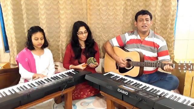 Achyutam Keshvam, Vocal, Flute Sound, Guitar, Cabasa Instrumental, Beautiful Krishna Bhajan Sandhya смотреть онлайн