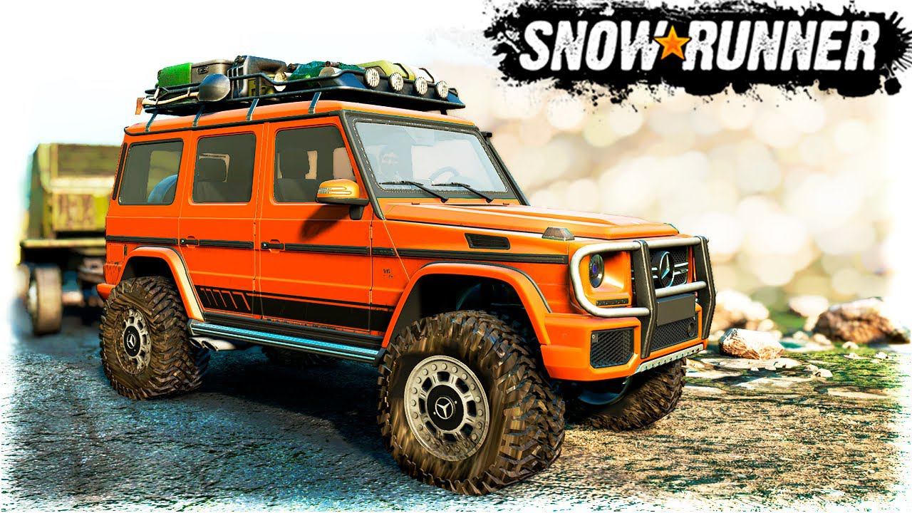 Гелендваген в SnowRunner | Обзор мода Mercedes-AMG G 63 смотреть онлайн