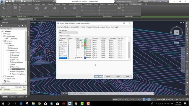 CIVIL 3D SURFACE WATERSHED ANALYSIS смотреть онлайн
