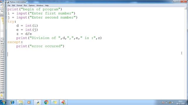 196 Python Default Except block Python Programming Tutorial for beginner to advance with source cod смотреть онлайн