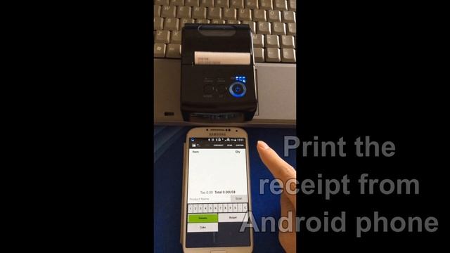 Portable WIFI Printer, test with android phone and print the receipt (REMEETE RMT-58W) смотреть онлайн