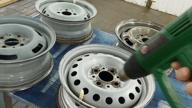 Подготовка и покраска, диски 13 штамповка. смотреть онлайн