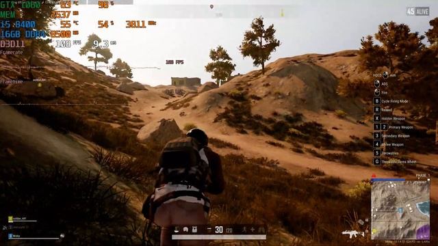PUBG - GTX 1060 3gb | i5 8400 | 16GB | 1080p Low - Ultra Settings | FRAME-RATE TEST смотреть онлайн