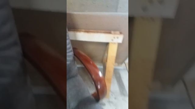 После перетяжки офисного кресла.