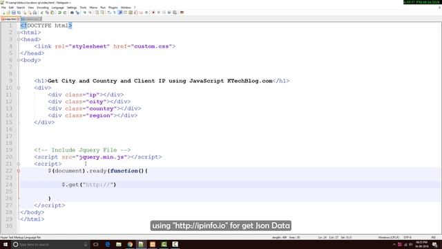 Get City and Country and Client IP using JavaScript KTechBlog.com смотреть онлайн
