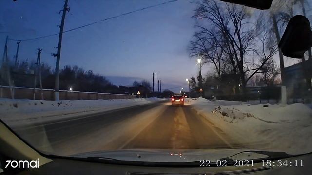 70mai Rearview Dash Cam Wide тест в сумерках смотреть онлайн