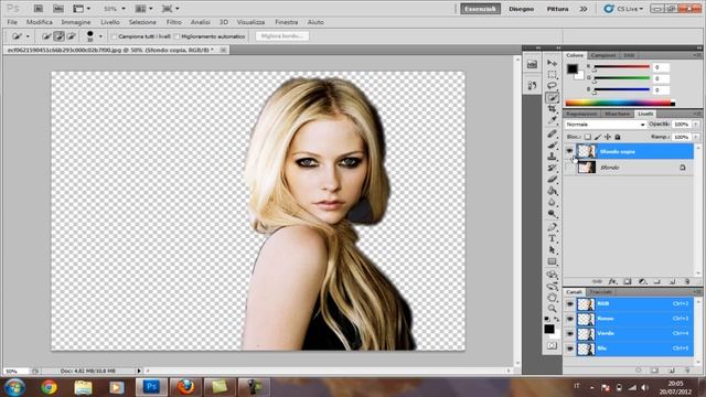 Tutorial Photoshop #4.-Come spostare un ombra in Photoshop смотреть онлайн