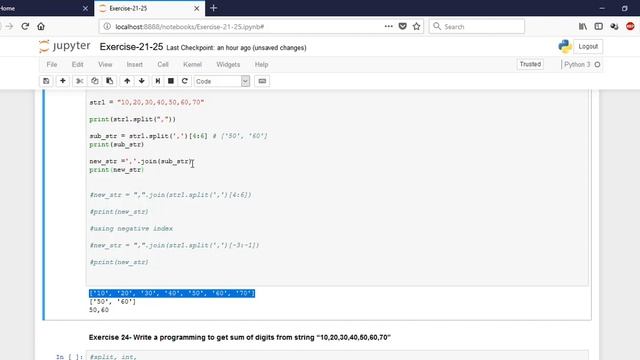 Learn Python by examples : Exercises 21-25 смотреть онлайн