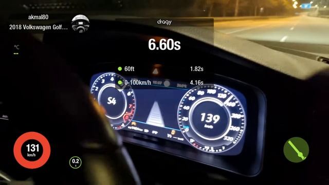 Volkswagen Golf R mk7.5 launch control смотреть онлайн