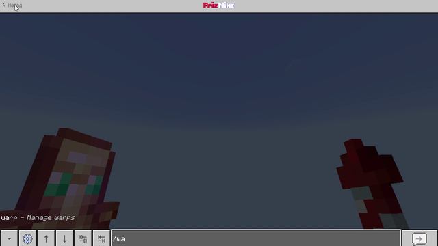 я играю в майнкрафт на сервере Frizmine.com