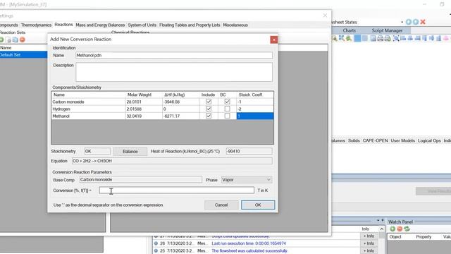 Creating a Conversion Reactor Simulation Using DWSIM Software смотреть онлайн