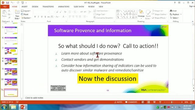 A Cybersecurity Revolution: Software Provence And Information Sharing