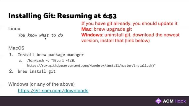 Tooling Series: Git | ACM Hack смотреть онлайн