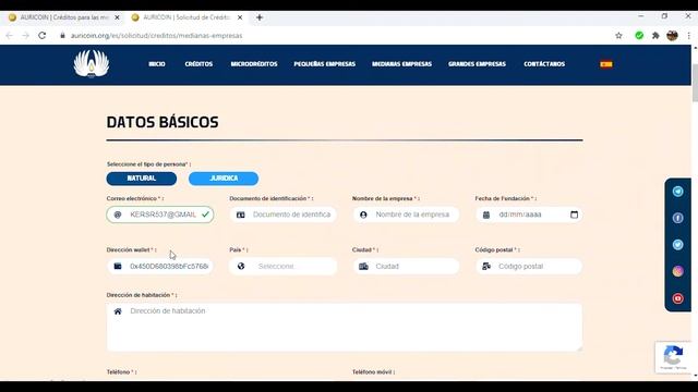 DINERO AURICOIN - TUTORIAL: CÓMO REALIZAR UNA SOLICITUD DE CRÉDITO PARA LA MEDIANA EMPRESA смотреть онлайн