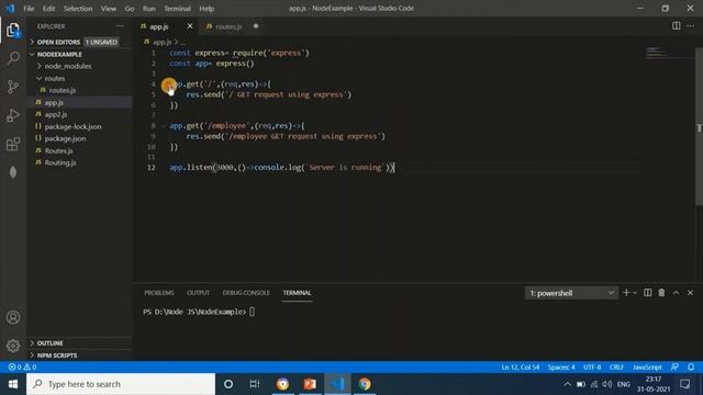 #12-Routing : How to do Routing using express framework | VS Code & Node.js | Hindi смотреть онлайн